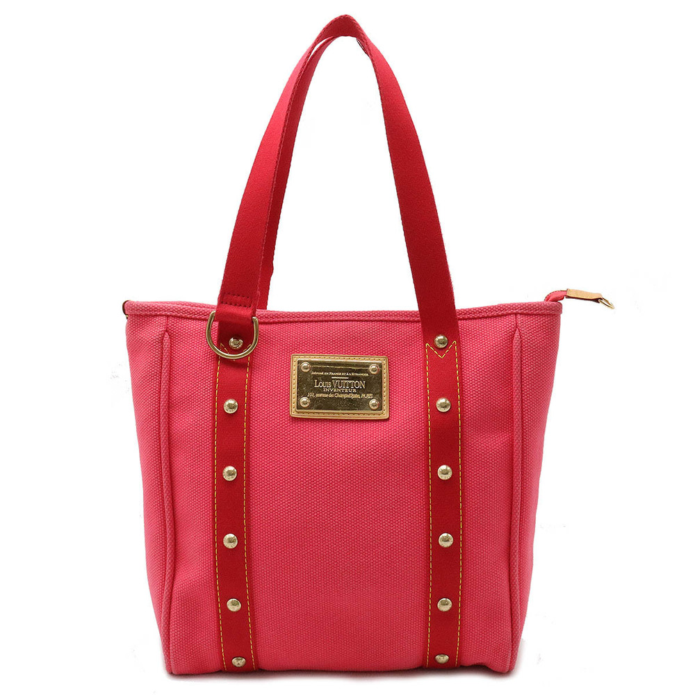 Louis Vuitton Antigua Shoulder MM Bag Canvas Cabas Rose - Picture 2 of 7